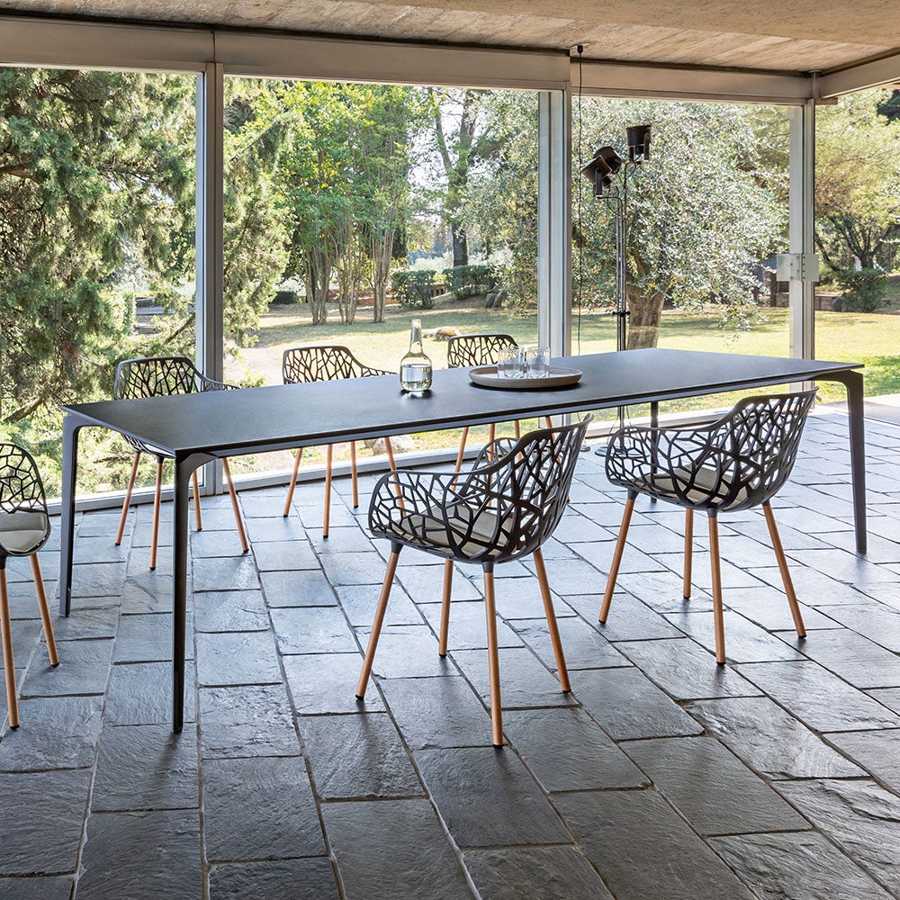 ALLSIZE Matbord 221x101 Metallic Grey/Gres Night