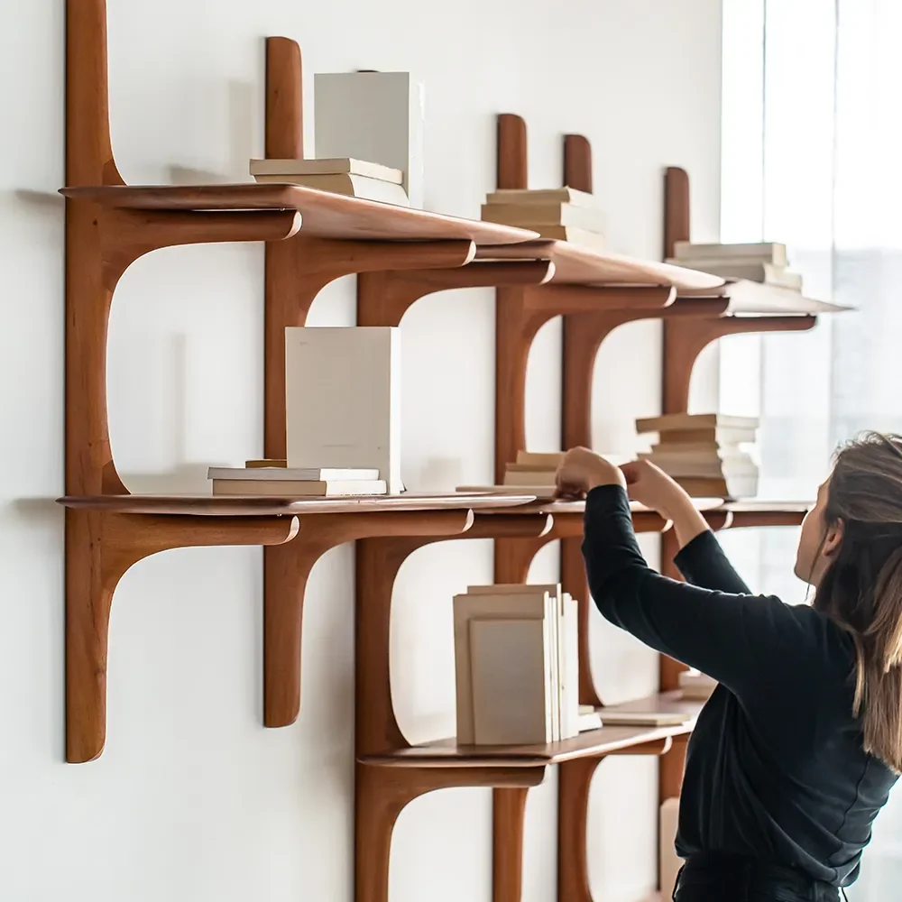 PI Vägghylla Mahogany 2 hyllplan