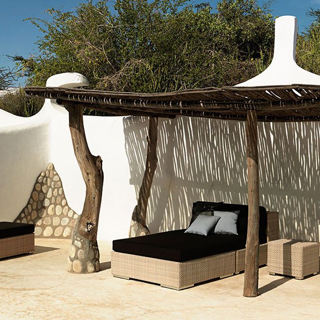 Lounge soffbord 110 cm bleach 