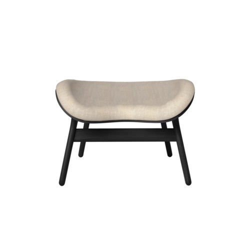 A Conversation Piece Ottoman Fotpall Black Oak/White Sands