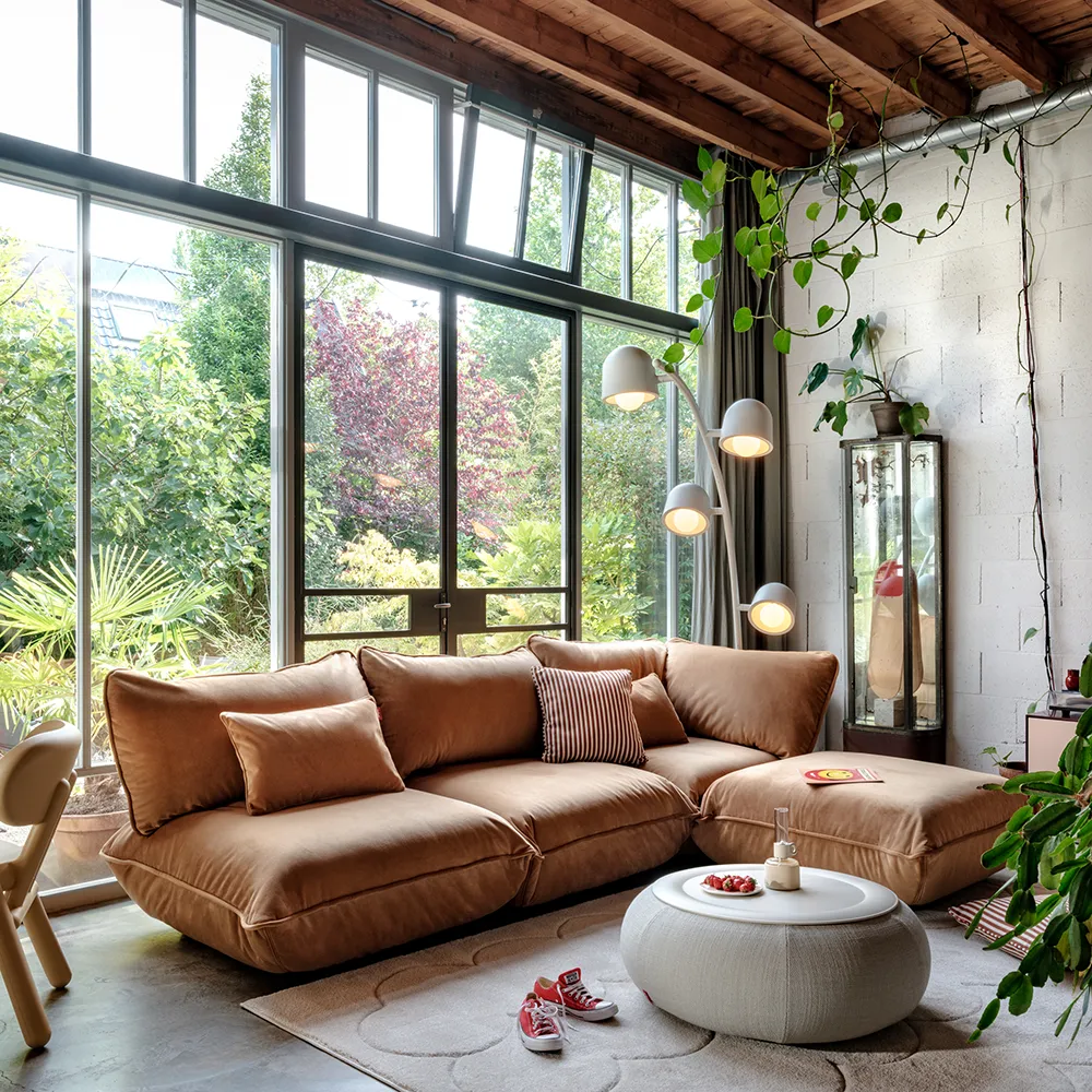 Sumo Hörnmodul Velvet Recycled Almond