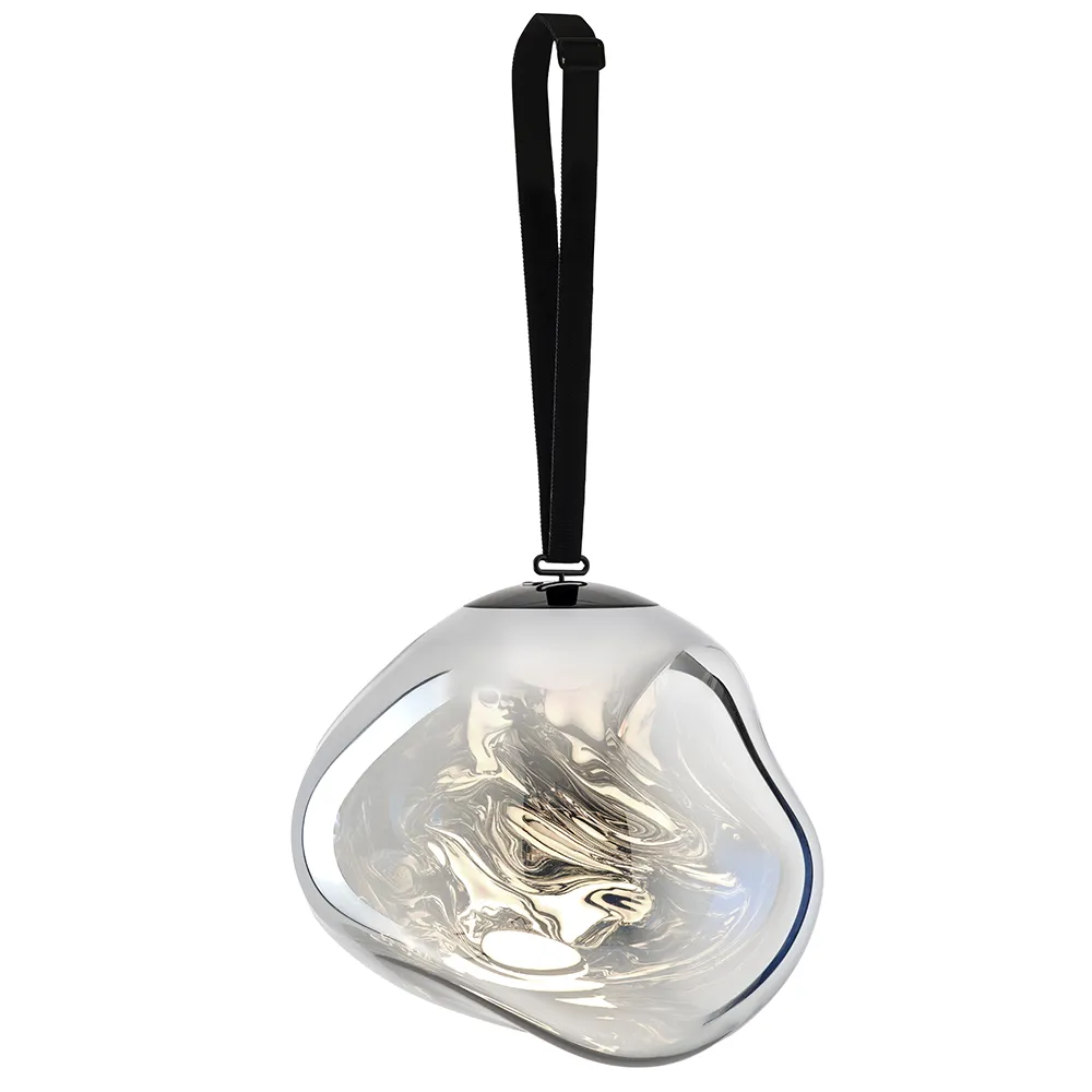 Melt Portabel Large golvlampa Silver LED