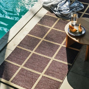 Vävd Matta Criss Burgundy 70x300 cm