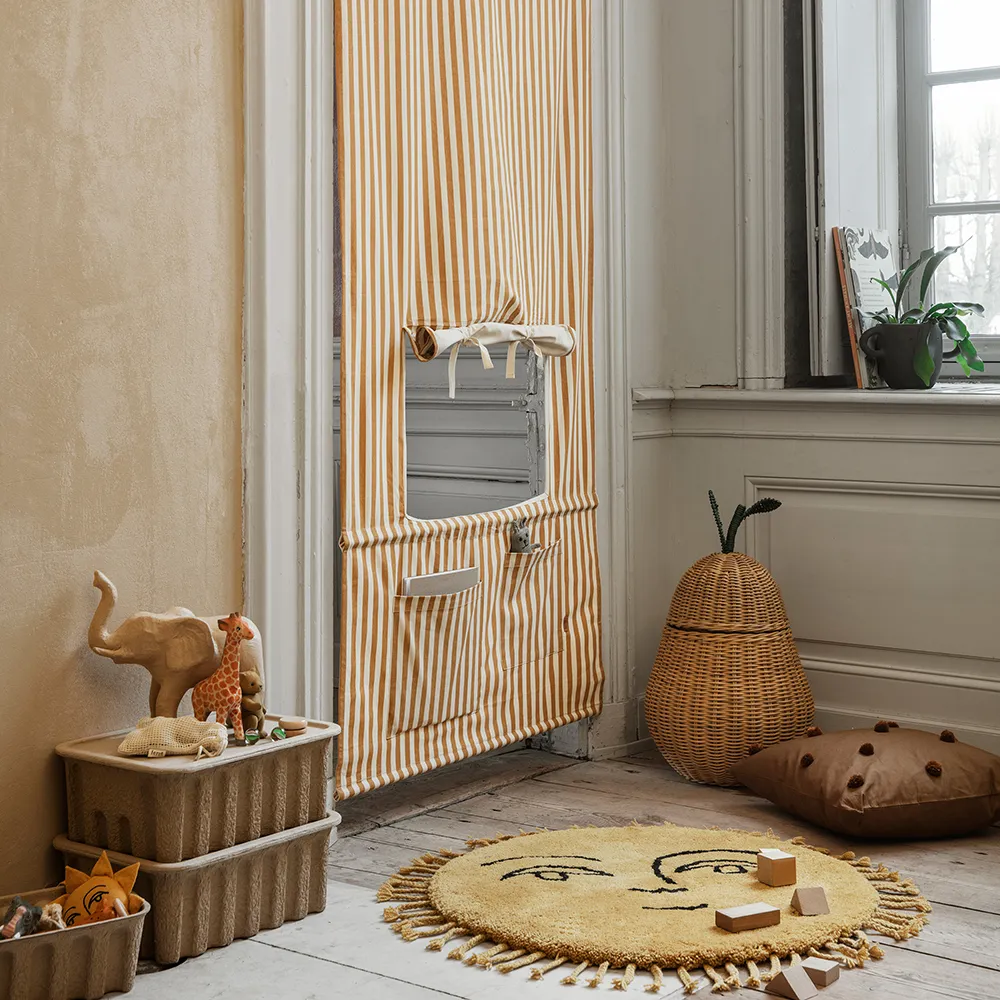 Pear flätad förvaringskorg stor