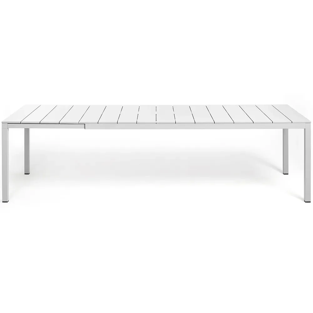 Rio Alu Matbord 210/280x100 cm White