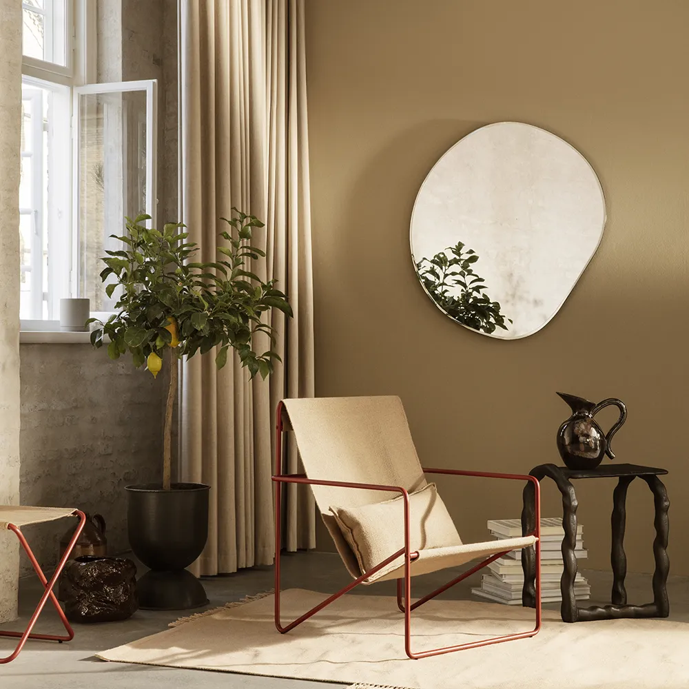 Pond Spegel 87x94 cm Brass