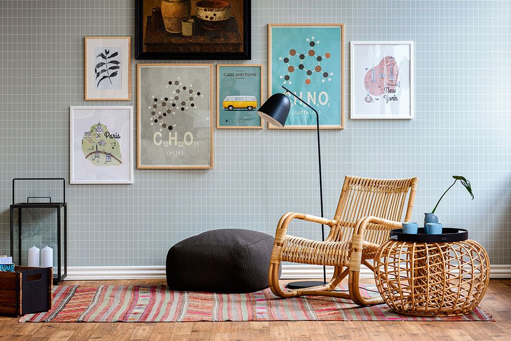 Curve loungefåtölj Natur