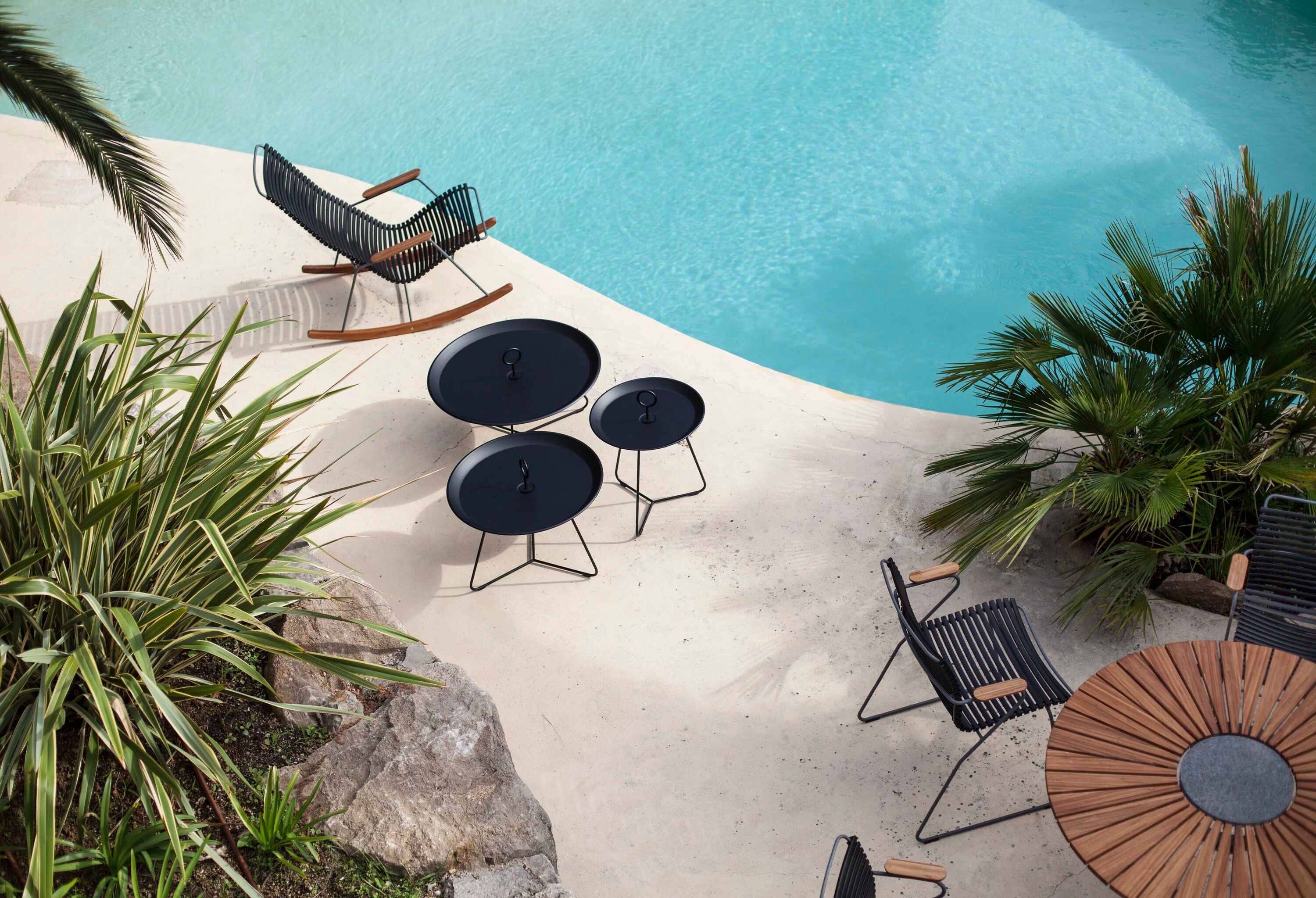 Eyelet sidobord 45 cm Dark grey 