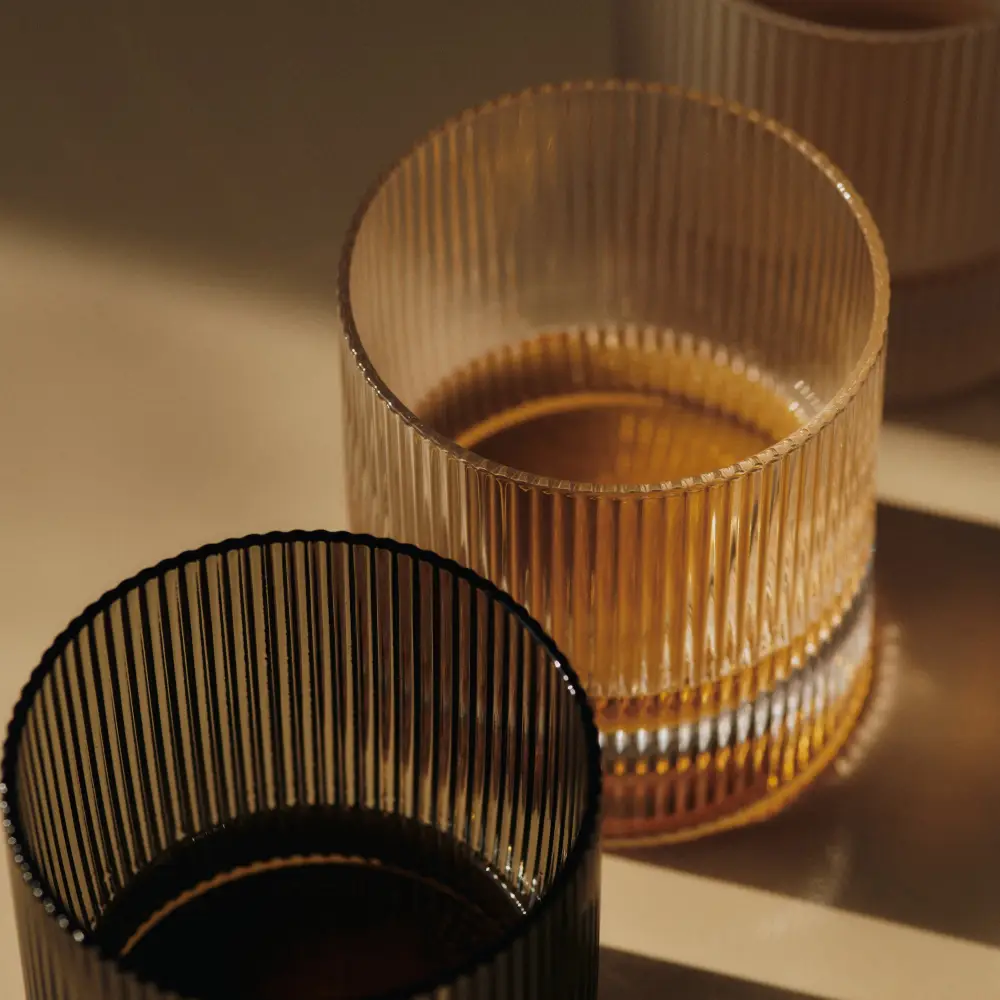 Ripple Tumbler Glas 2-pack Clear