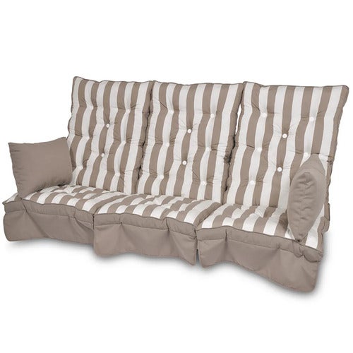 Hammockdynor Hög Rygg Taupe randig