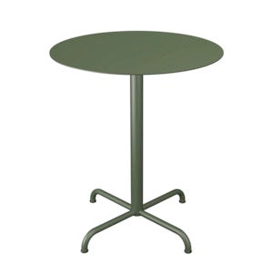 PICO Cafébord Ø64 cm, bas 4 ben Olive green