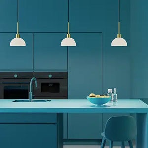 Vienda pendel mässing/glas E14 