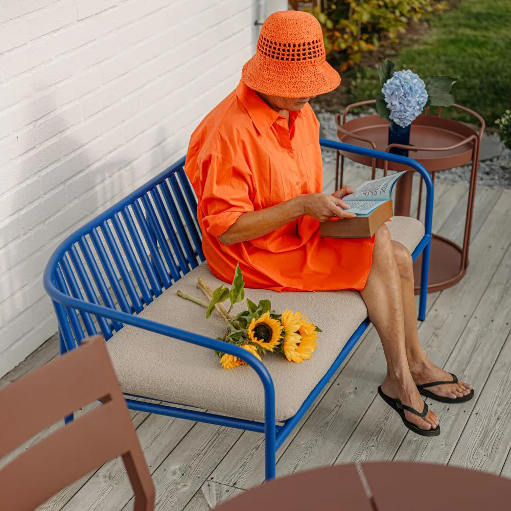 Bendt Soffa Teddy Beige/Indigo Blue