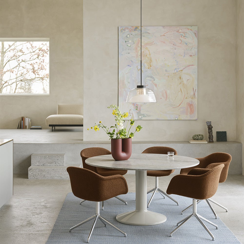 Midst Matbord Ø140 cm - Grey Marble