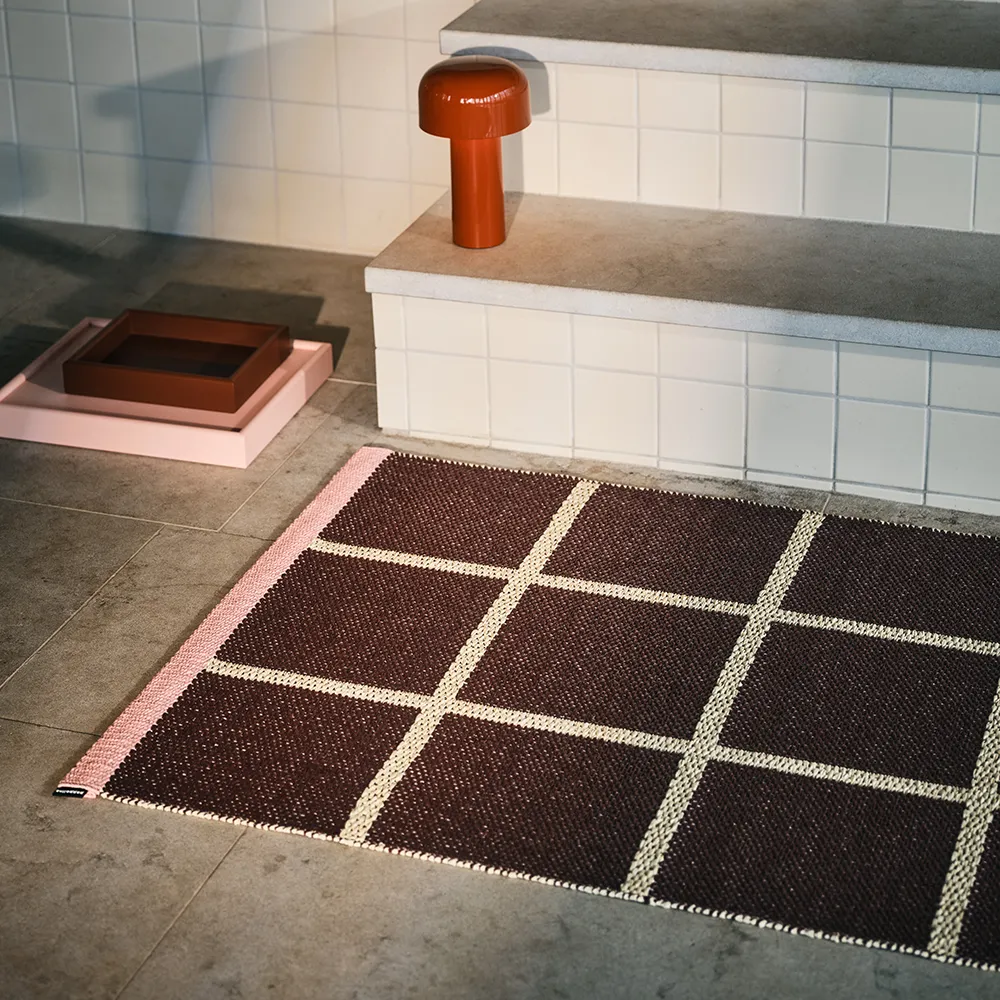 Vävd Matta Criss Pop Burgundy