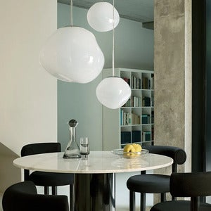 Melt Pendel Mini Opal/Silver LED