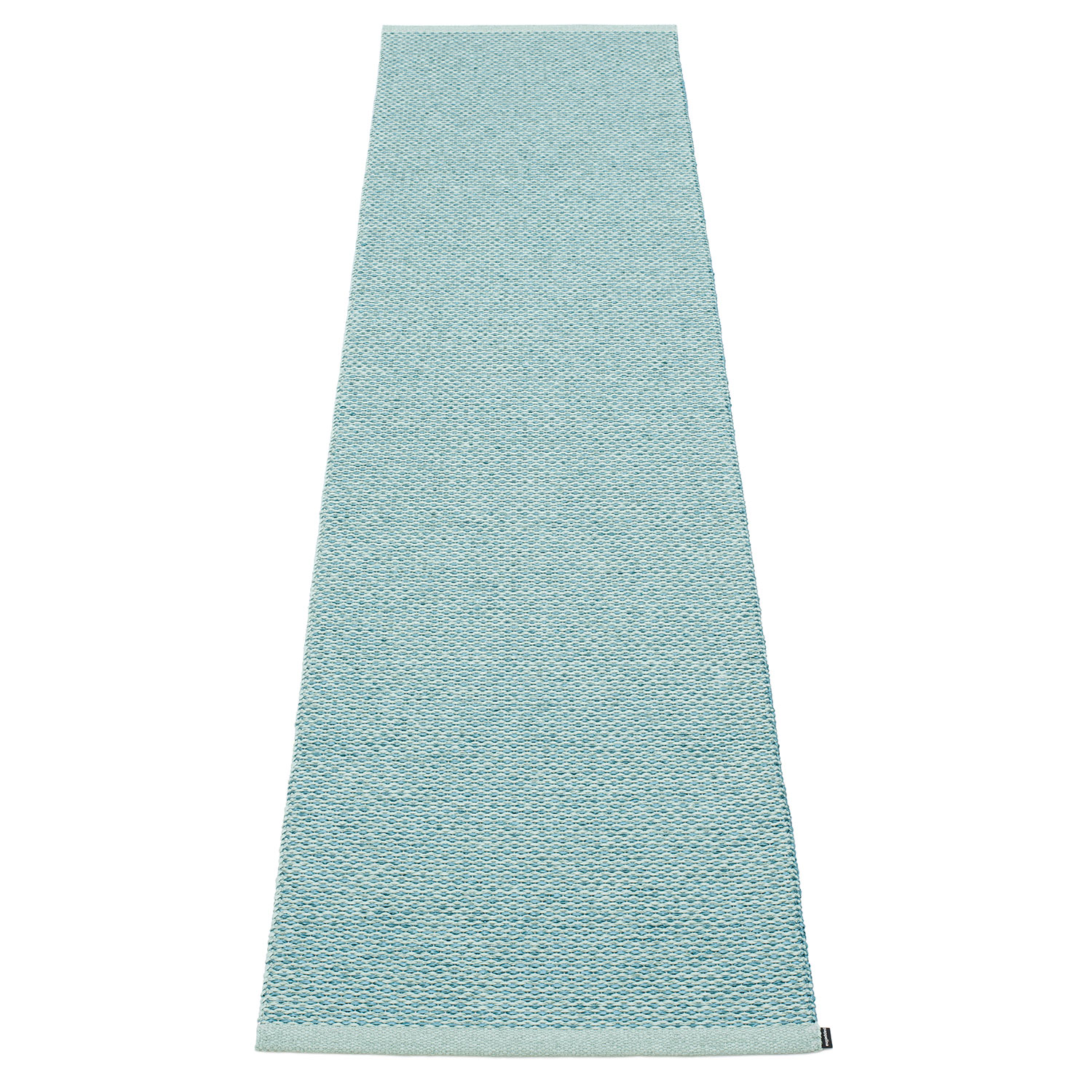 Svea matta 60×250 cm azurblue metallic / pale turquoise