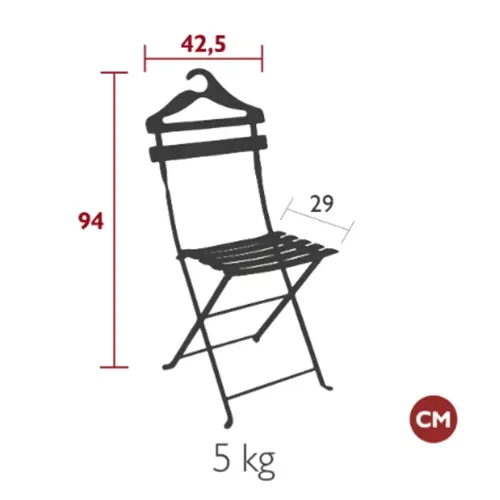 Bistro valet stol Acapulco blue