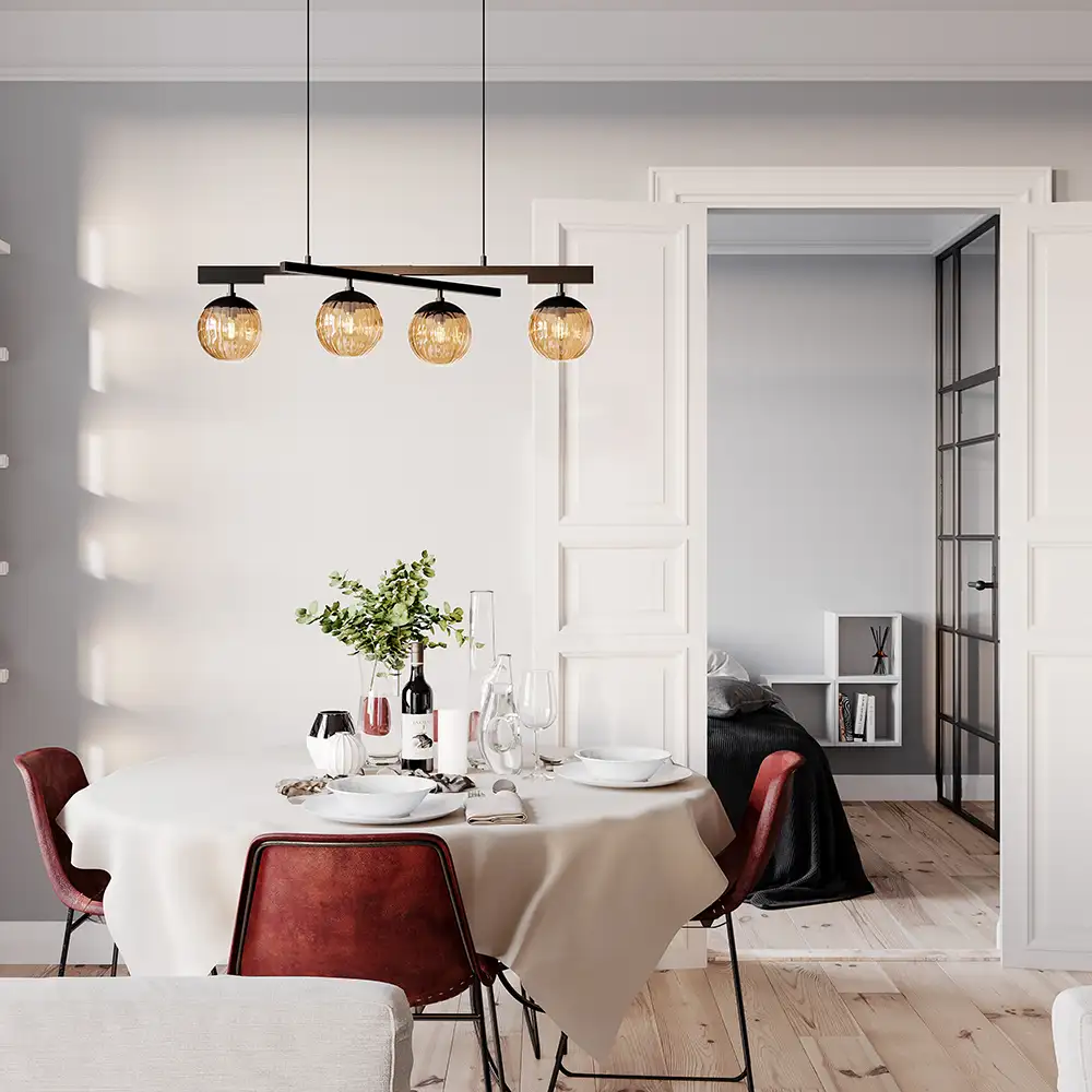 Labelle taklampa amber