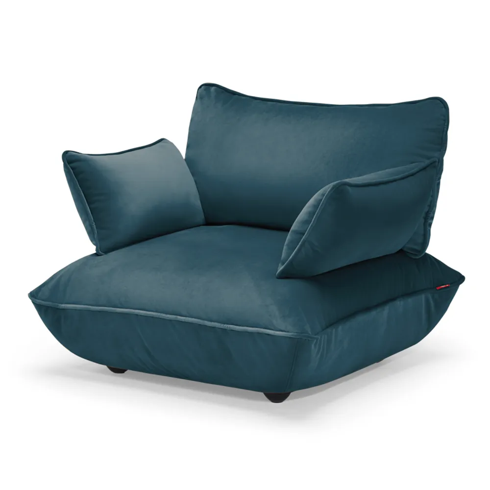 Fatboy Sumo Loveseat Velvet Recycled Petrol