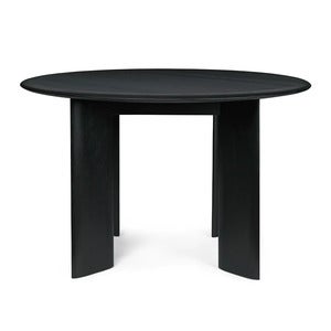 Bevel Matbord Ø117 cm - Black Oiled Beech