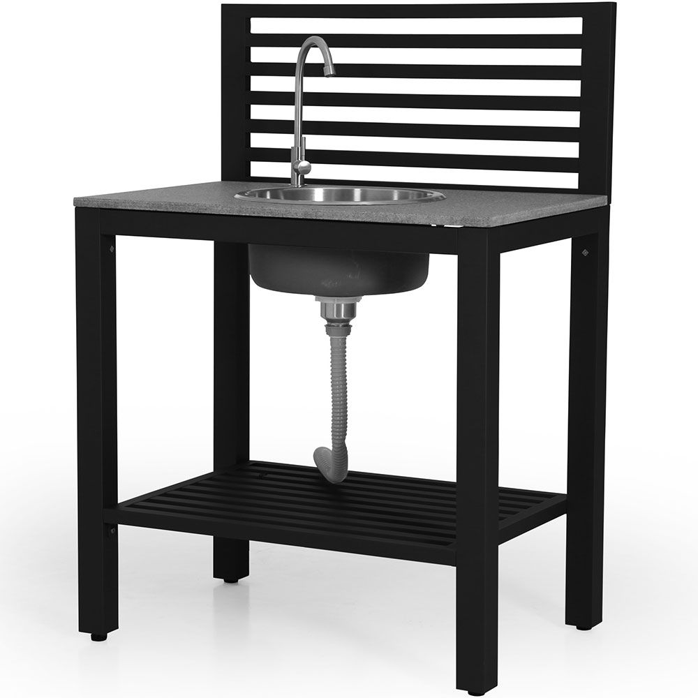 Bellac utekök med vask svart 