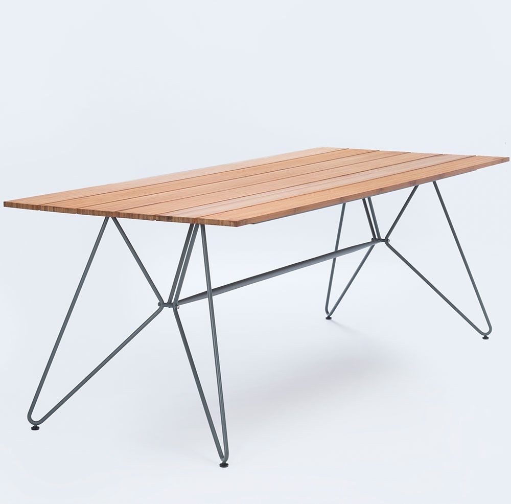 Image of Houe, Sketch matbord grå 88x220 cm bambu