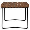 Bord B31 84 Obehandlad teak / svart stativ