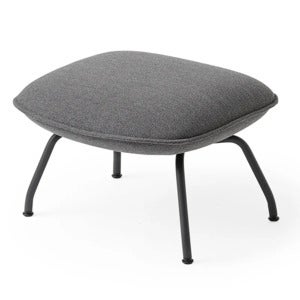 Doze Ottoman Tube Base - Ocean 80 Anthracite Black