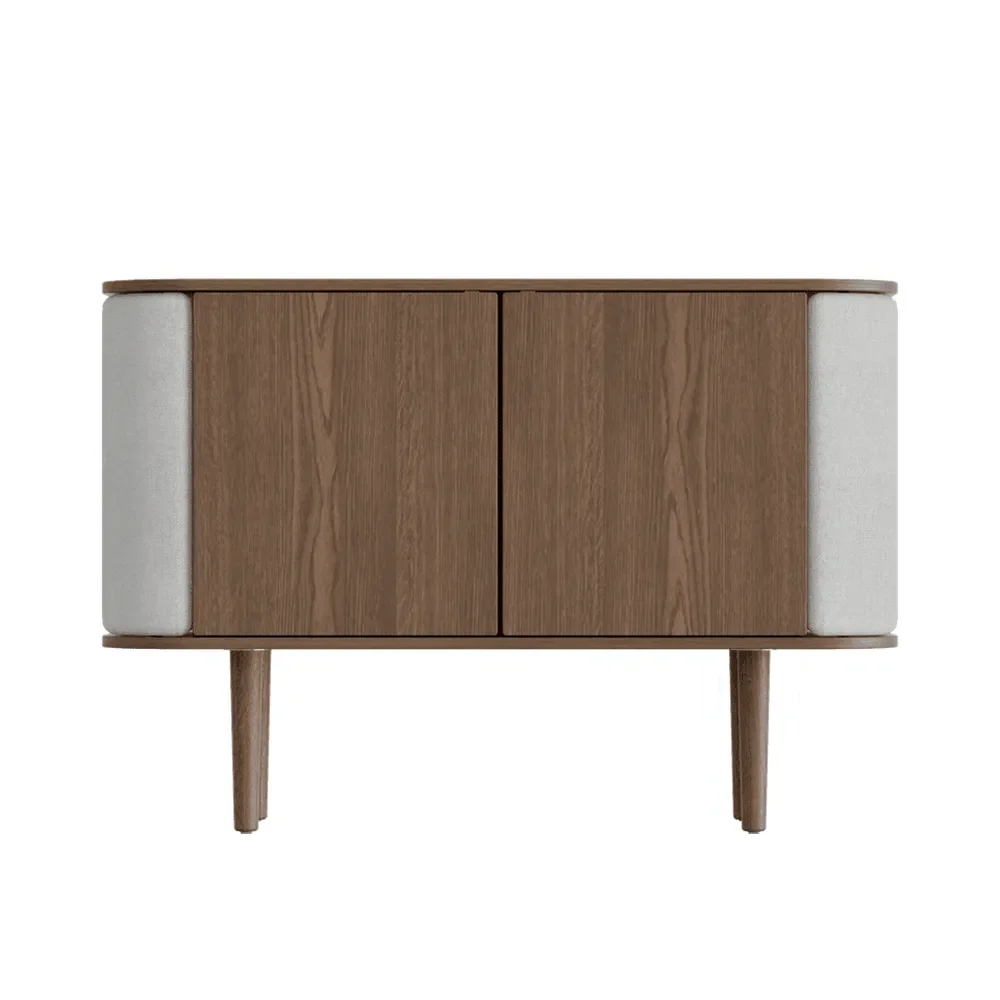 Treasures 2-dörrars skåp Mörk Ek/Sterling