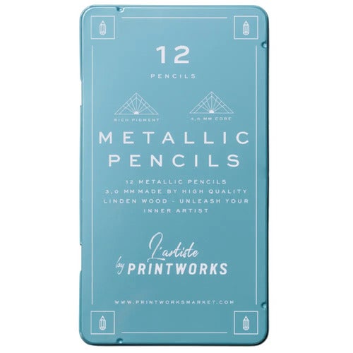 12 färgpennor - Metallic