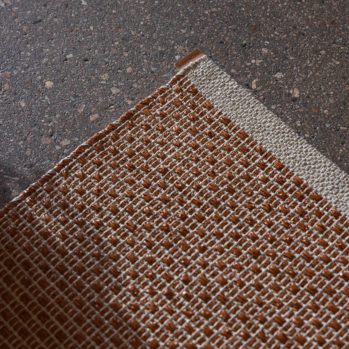 Tvättbar Plastmatta NILS Rust 70x120 cm