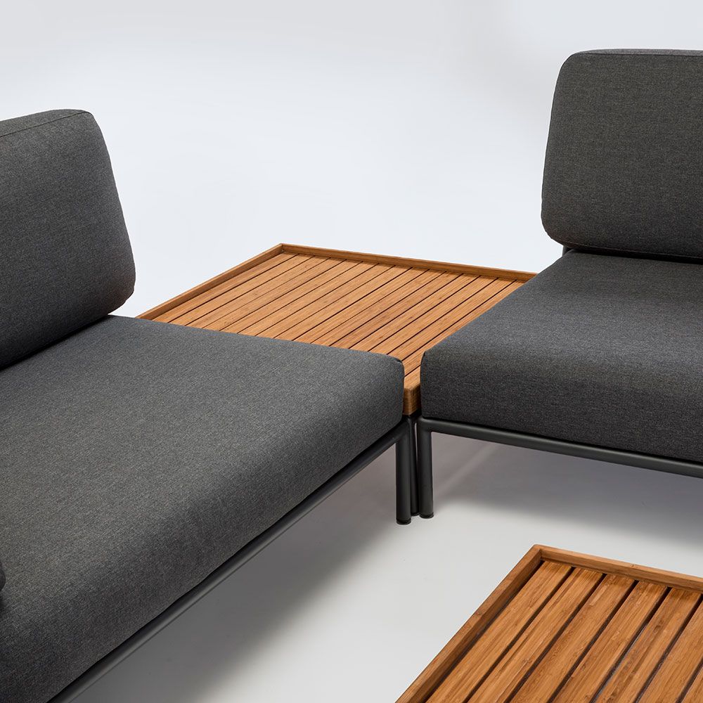 Level avslutsdel vänster grå aluminium 