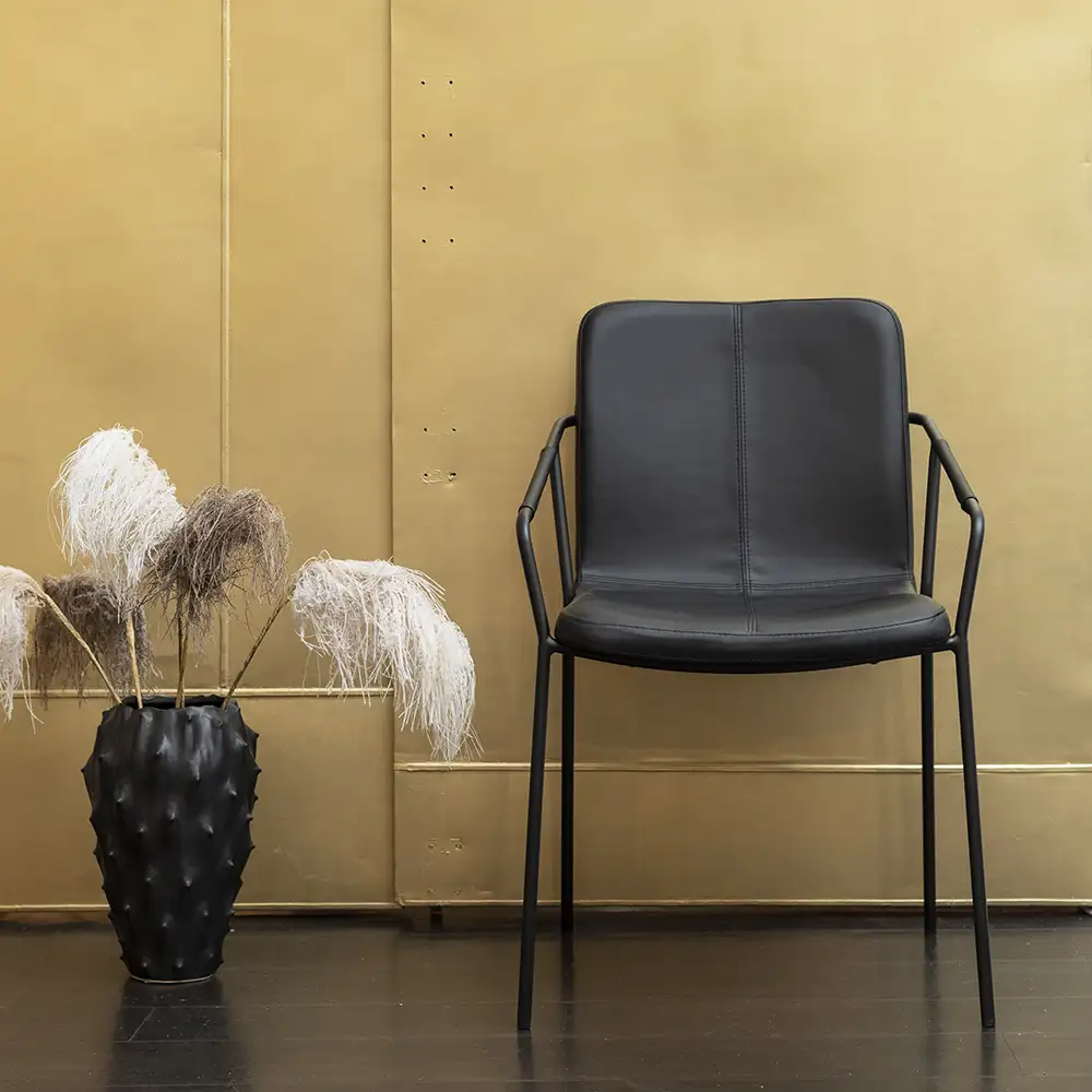 Evo Karmstol svart 2-pack