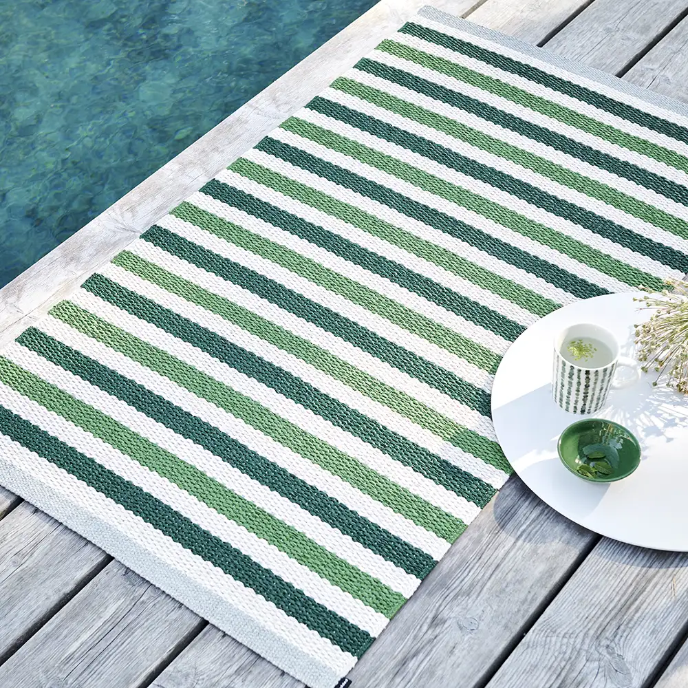 Teo matta 85x200 cm Dark Green/Grass Green/Vanilla 