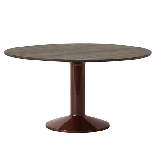 Midst matbord 140 cm - Dark Oiled Oak Dark Red