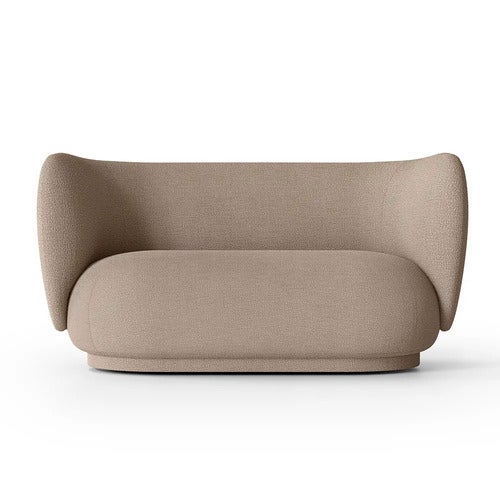 Rico 2-sits soffa Boucle - Sand