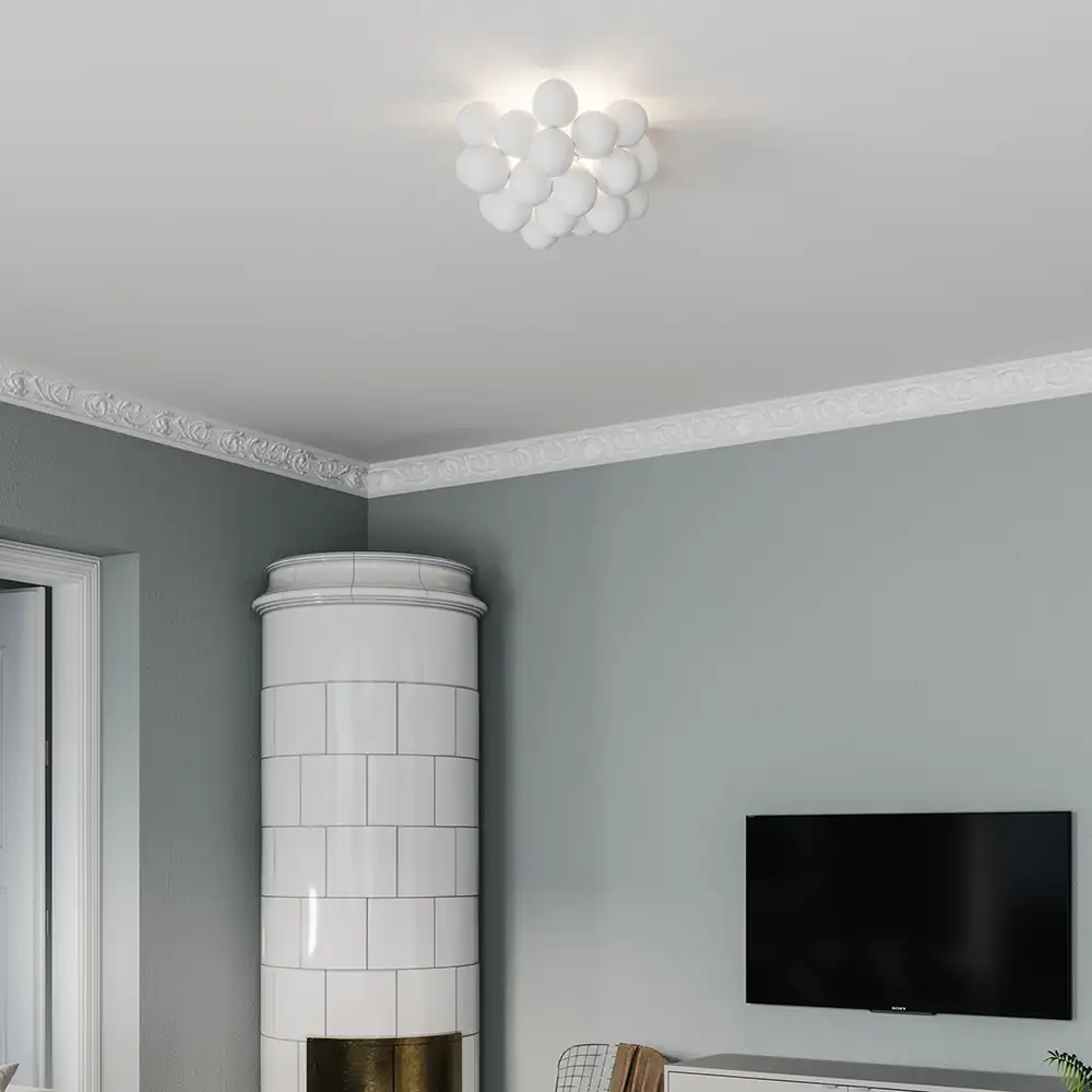 Gross plafond Ø30cm Vit 