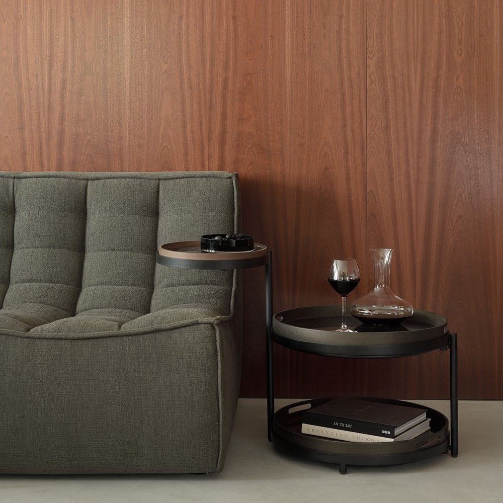 Swivel tray soffbord