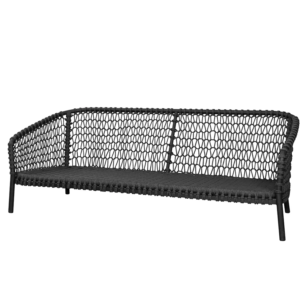 Ocean 3-sits soffa Dark grey Soft Rope