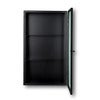 Haze Vägghängt Skåp - Reeded Glass - Black