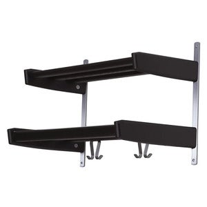 Meja Hatthylla 59 cm 2 hyllplan Svartbetsad Ek