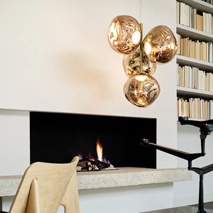 Melt Chandelier Mini Gold Takkrona LED
