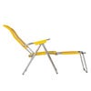 Spaghetti footrest yellow matt aluminium 