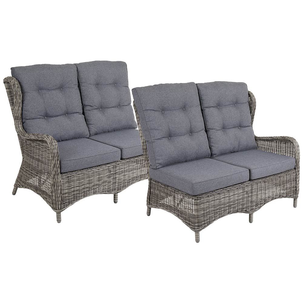 Rosita avslutsmoduler höger+vänster grå 