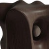 Organic skulptur lackad mörk mahogny
