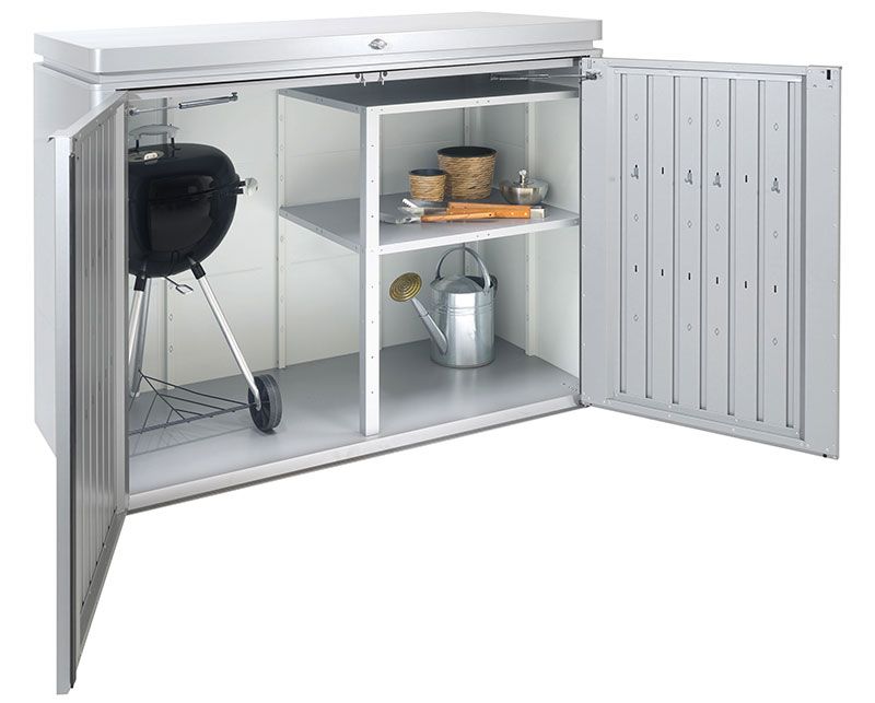 Highboard förvaringslåda 160 cm grå