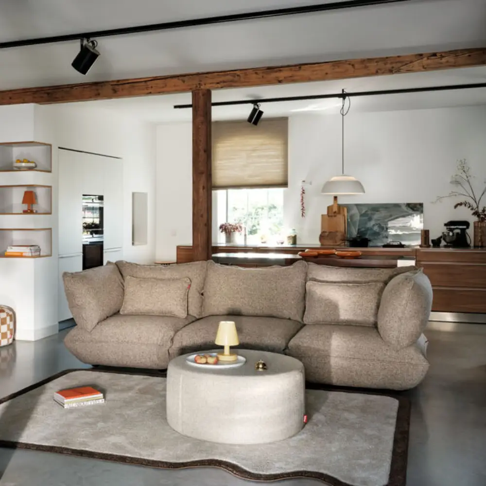 sumo soffmodul boucle recycled brown