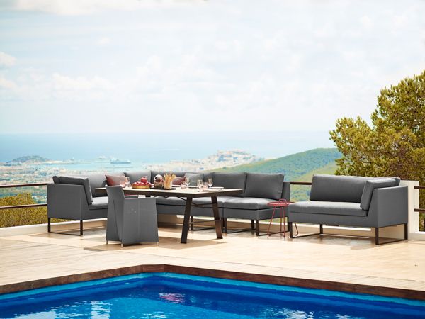 Flex 2-Sits Höger Grå 