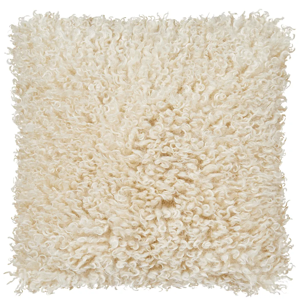 Wooly prydnadskudde 45x45 cm Beige